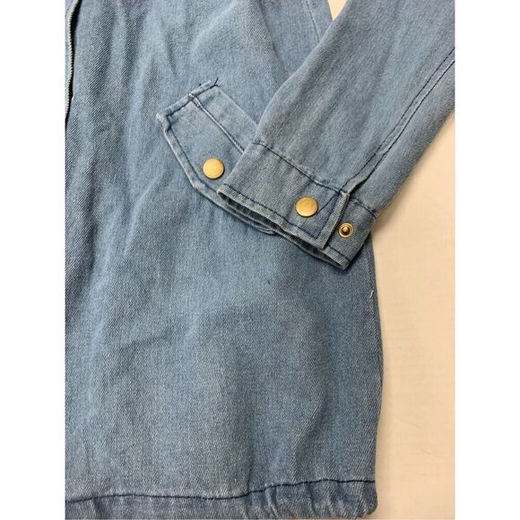 Denim Parka Style Jacket - Picture 3 of 6